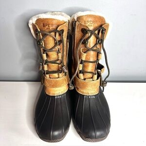 Sperry Duck Boot - Women’s, Winter, Real Fur Lining, Insulated, Laces, Sz 6.5
